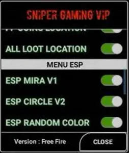 Sniper Gaming VIP Injector Apk 2023 v1.98.8 (Free Fire) 2