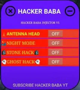 Hacker Baba Injector 2023 Latest v14 (VIP Free Fire) 3